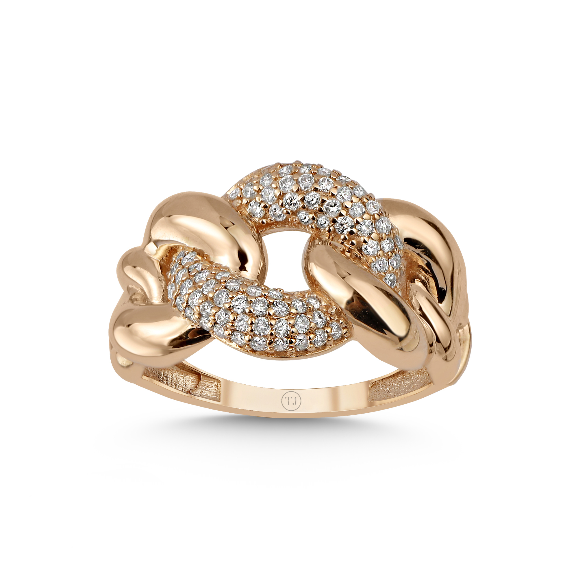 Pırlantalı Tasarım Yüzük Sertifikalı 1 Pırlantalı Tasarım Yüzük Sertifikalı