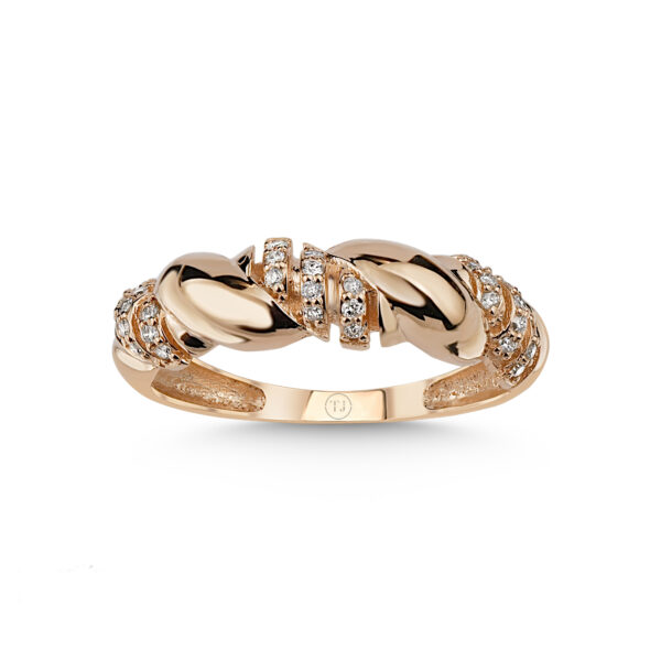 Pırlantalı Tasarım Yüzük Sertifikalı