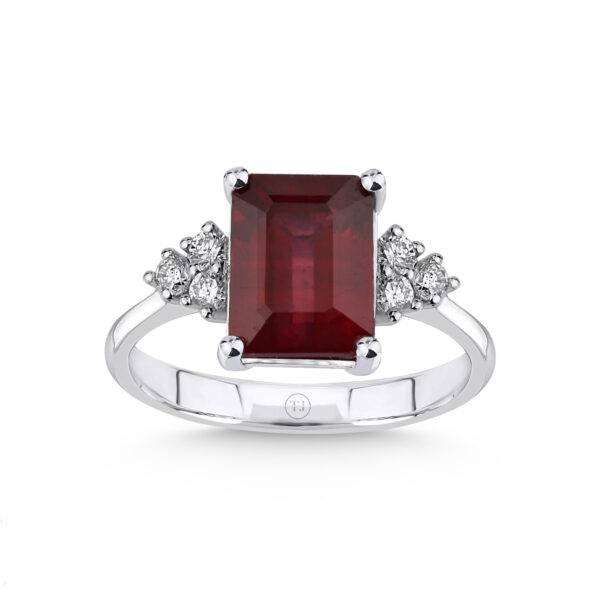 Pırlantalı Renkli Taşlı Yüzük